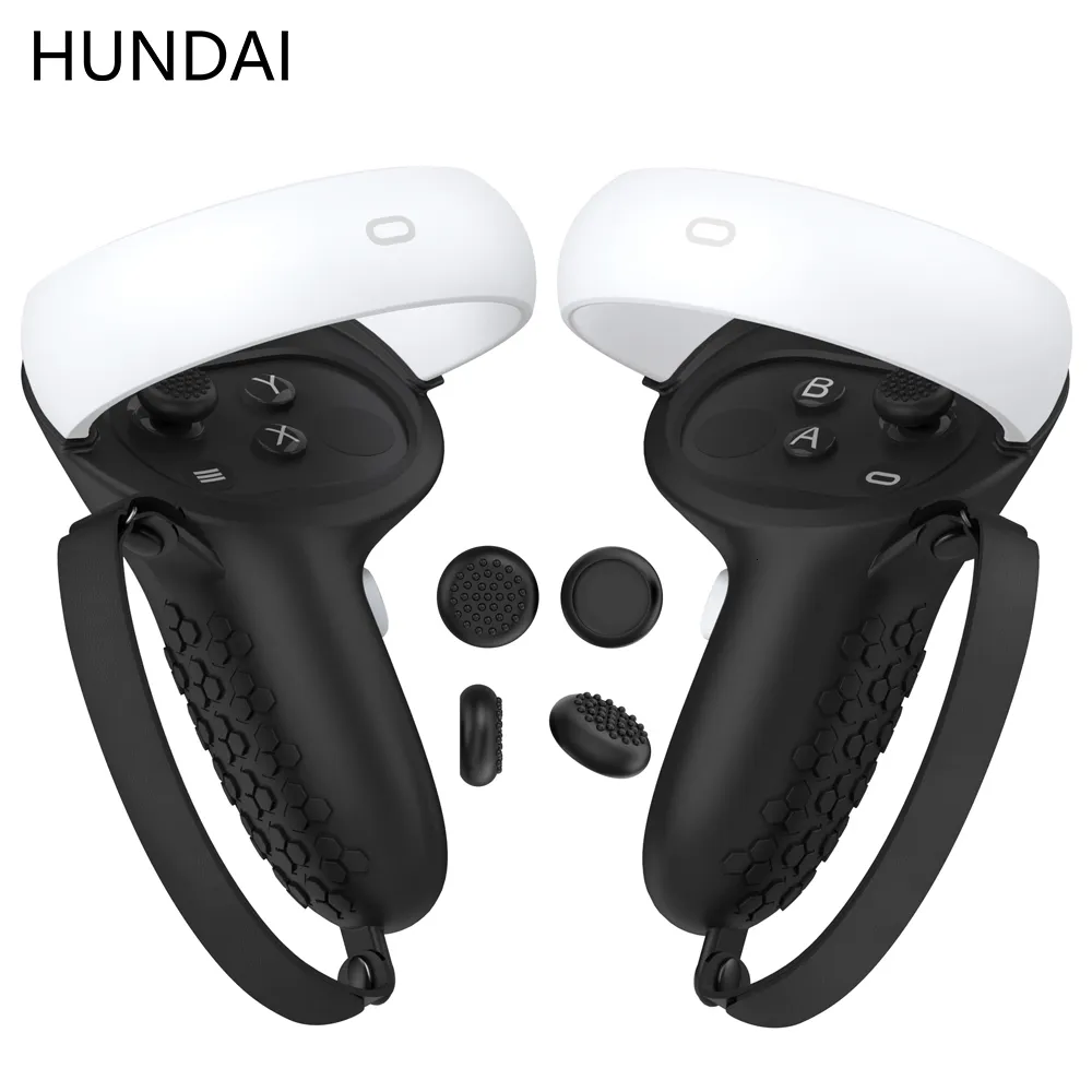 Vrar AccessOrise Hundai VR 액세서리 Oculus Quest 용 보호 덮개 2 VR 터치 컨트롤러 실리콘 커버 스킨 손잡이 너클 230818