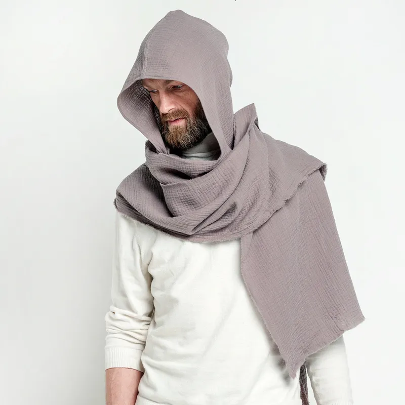 Sjaals natuurlijke katoenen kapkap sjaal unisex mantilla schouderophalend mode boven aan nek ringen met capuchon