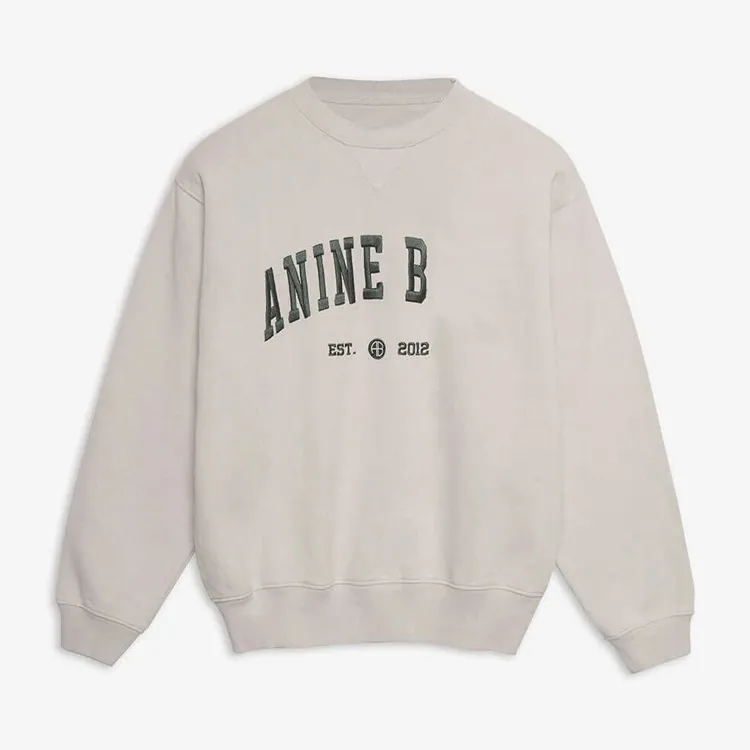 Anime nouveau style de broderie femmes Annie Desginer mode coton lettre impression couleur sweat Anines Bing sweat à capuche Ninea 2024 sweat à capuche A20