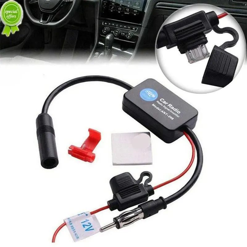 Car boat rv radio stereo fm am antenna signal booster amplifier deals