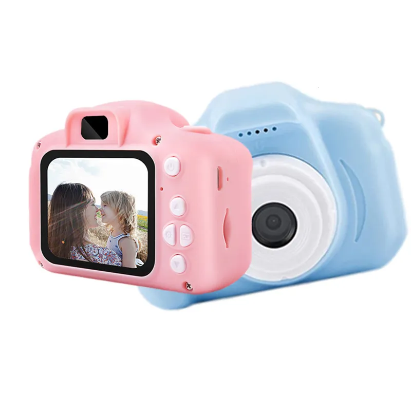 Caméras de cinéma Enfants Caméra pour enfants Jouets éducatifs pour cadeau de bébé Mini appareil photo numérique Caméra vidéo de projection 1080P avec écran d'affichage de 2 pouces 230818