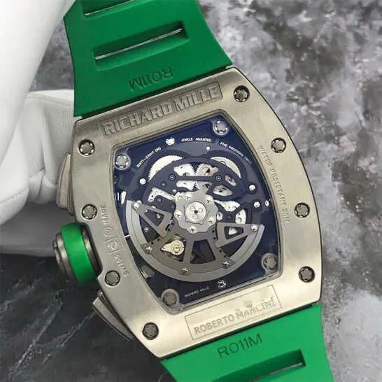 Мужские/женские часы Richaer Mileres Механические наручные часы серии Watch Pilot RM11-01 Дата Месяц Время Полет Назад Прыжок 50x42,7 мм X