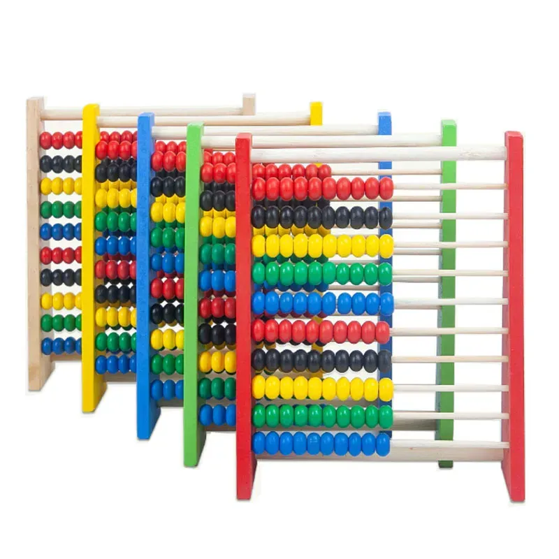 Rack de cálculo de cores 10 barras Cálculo Crianças Iluminismo Puzzle Fun Toy