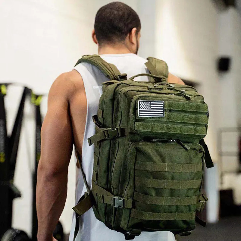 Paquetes De Mochilero 45L Hombre Mujer Mochila Militar Tactical