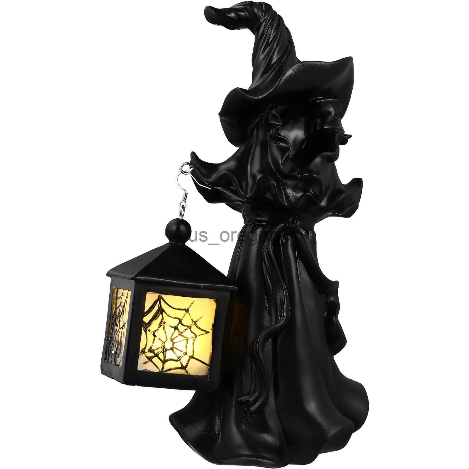 Outra decoração de decoração de casa decoração de desktop Fatueta de bruxa e estátua Halloween Party Craft Spooky Yard mesa de mesa X0821