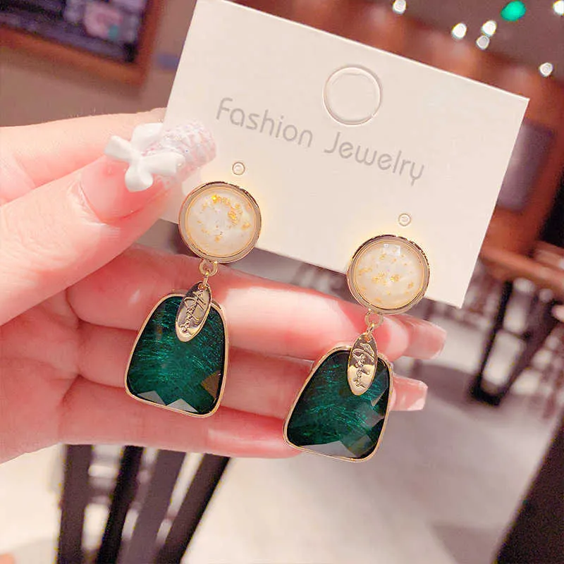 Lu Yi – boucles d'oreilles de la série sense insen, design de niche du japon et de la corée du sud, nouvelle tendance pour femmes, sens haut de gamme et boucles d'oreilles personnalisées