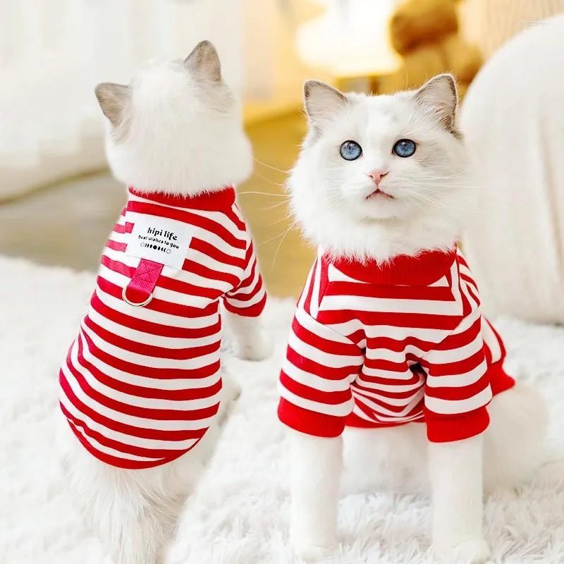 Odzież dla psów śliczne z kapturem z bluzy z trakcją moda na szczeniaki bluza miękka ciepłe koty pulovery chihuahua ubrania