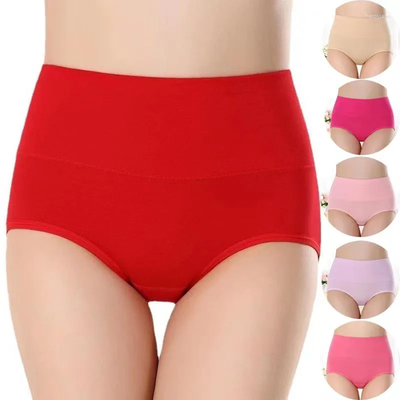 Breathable Cotton Seamless High Waist Panties Set 10 Soft Lingerie