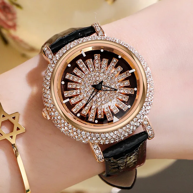 Womens Watch 시계 고품질 고급 캐주얼 워터 쿼츠-배터리 가죽 시계