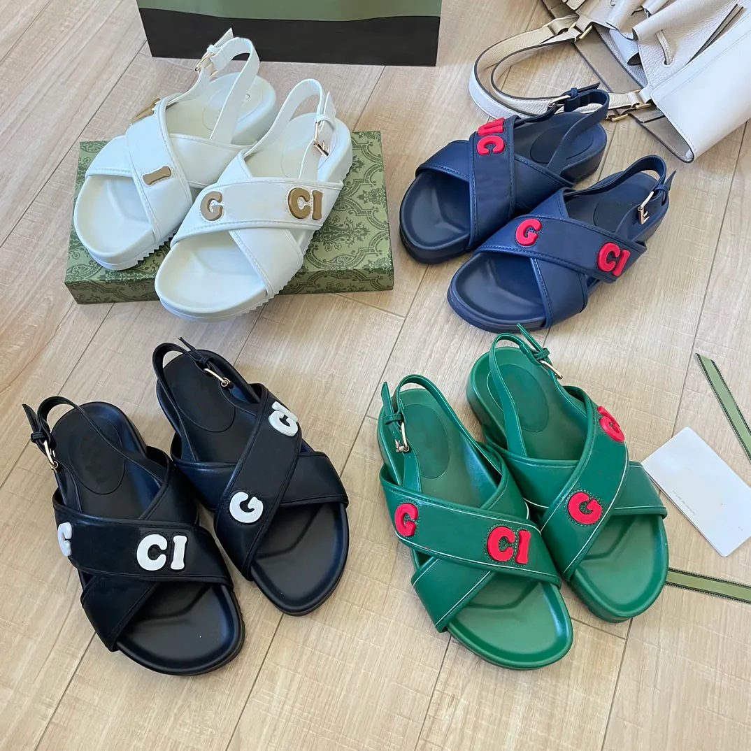 2023 Summer Designer Men Women Antiskid Sandals coppia Female Cross Slifors Ladies Outdoor Casual Beach Brands Luxury Shoes G
