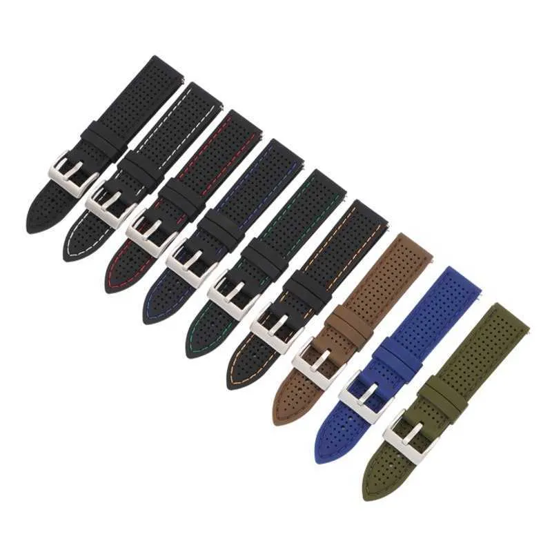 Cinturino Silicone Universale 18-22mm Per Smartwatch – Morbido, Traspirante, Regolabile E Facile Da Montare