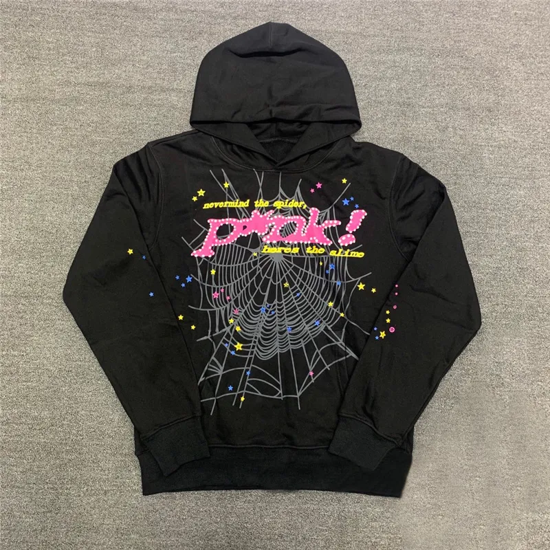 رجال الرجال للرجال Sweatshirts Spider Web Hoodies الرجال نساء الهيب هوب غير الرسمي طويل الأكمام فضفاضة سروال سروال الخريف الشتاء الشرير الشرير 230818