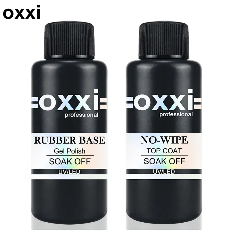 Esmalte oxxi 50ml de grande capacidade base de borracha Gel semi-permanente sem limpe