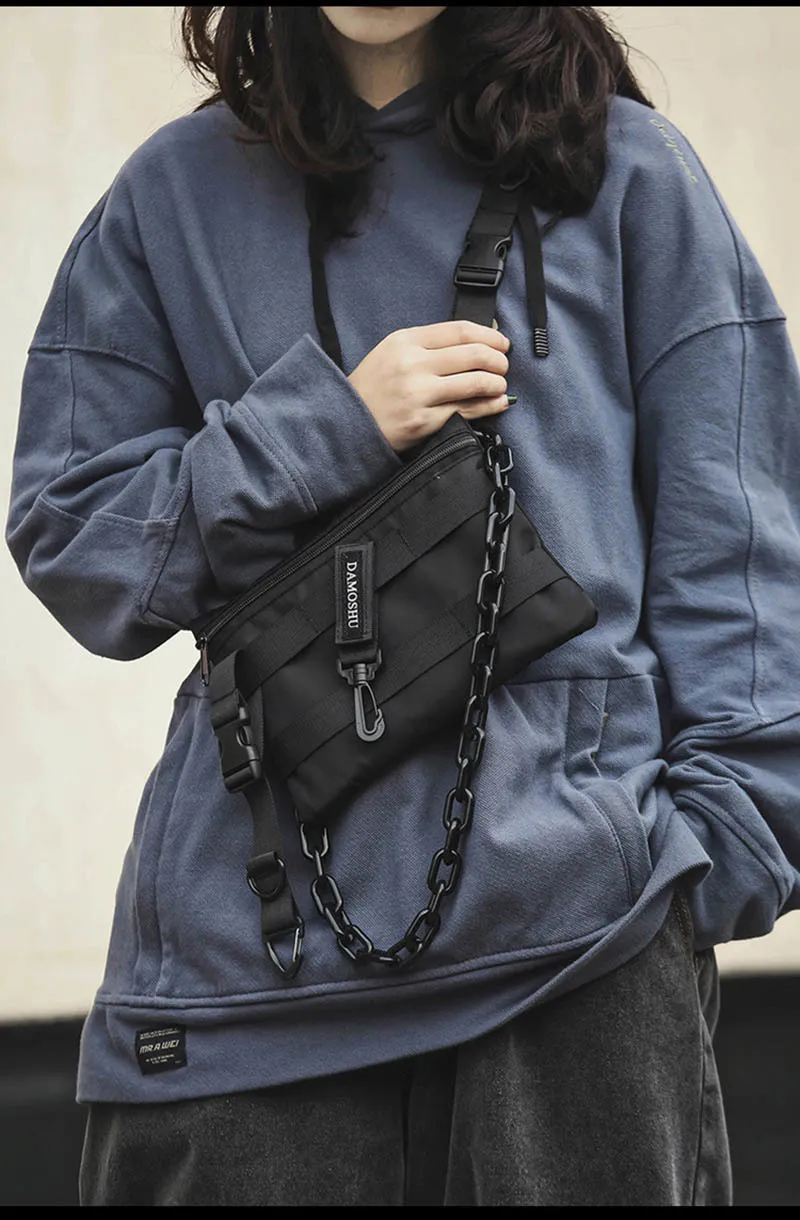 Tactical Chest Bag New Fashion Bullet Hip-Hop Vest Chest Rig Bags Oxford  Cloth Unisex Women Waist Pack Streetwear Belt Pouch Bag