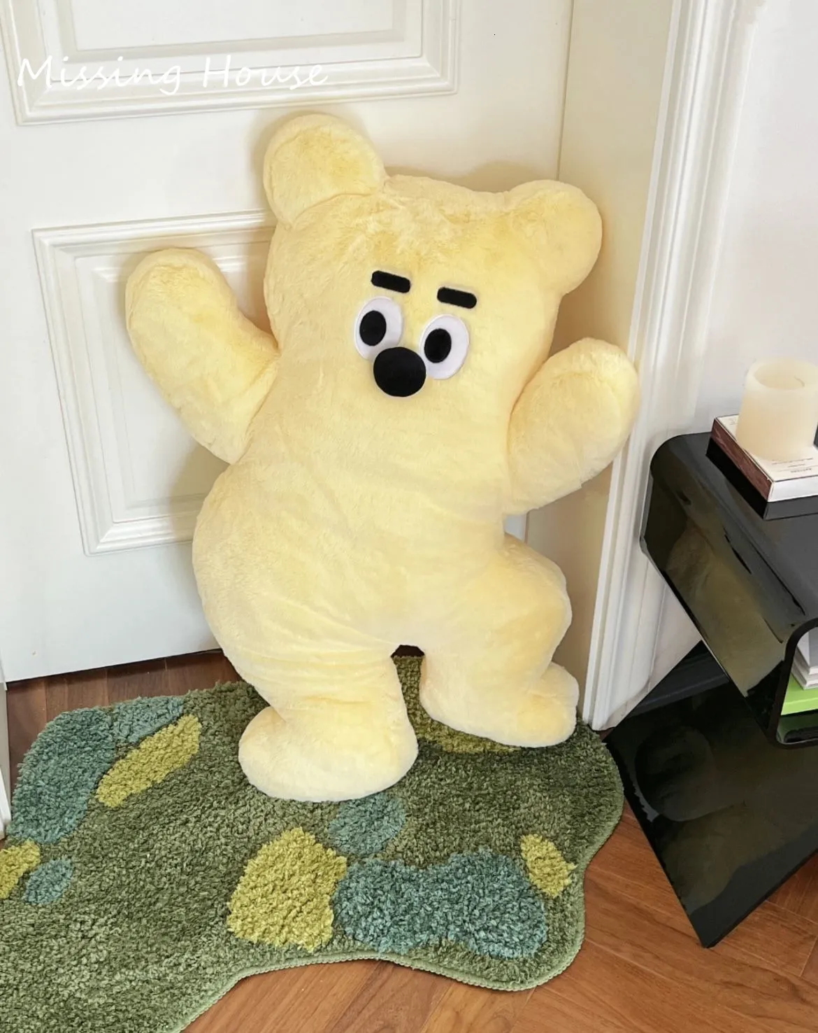 Подушка/декоративная подушка мультфильм желтый медведь подушка обратно подушка на стол диван домашний декор детский ребенок день рождения подарок 230818