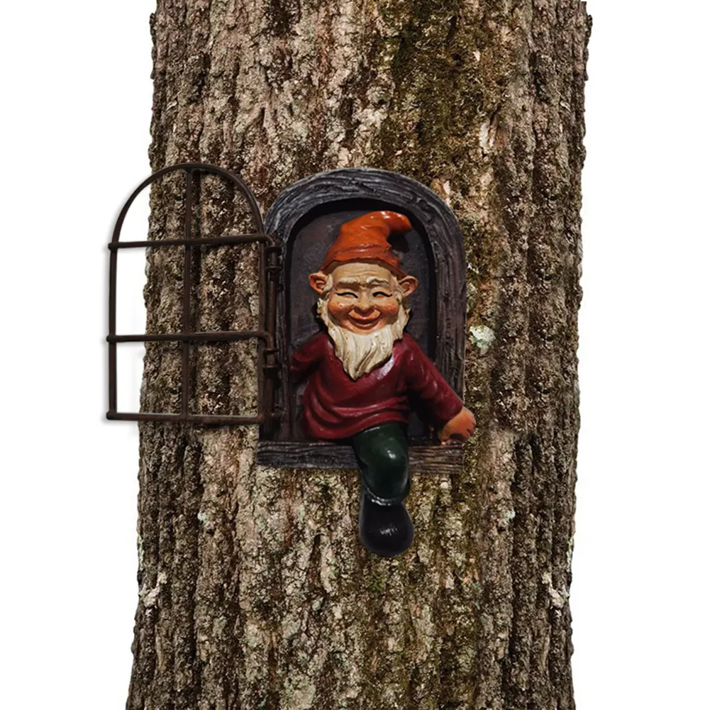 thumbnail image 2 of Sassy Middle Finger Elf Garden Gnome Resin Statue – Funny Lawn Decor For Balcony Or Flower Bed 2 of 5
