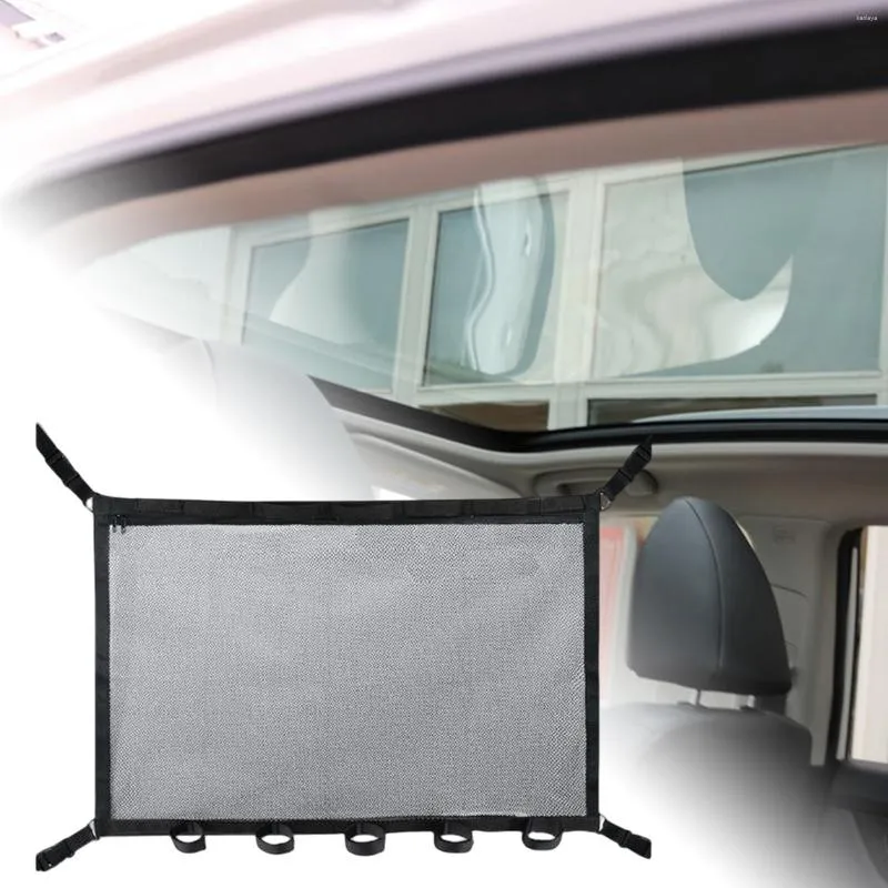 Car Organizer Ceiling Storage Net Fishing Rod Holder Breathable Interior  Accessories Mesh From Kaolaya, $16.55