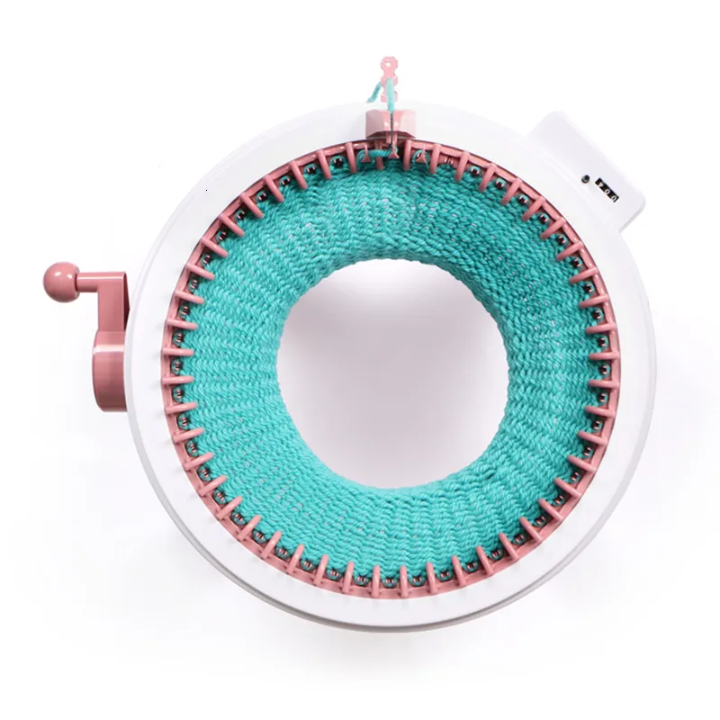 40 Pins DIY Knitting Machine Smart Weaving Loom Round Knitting Board  Rotating Double Knit Loom for Sock Hat Scraf Sewing Tool