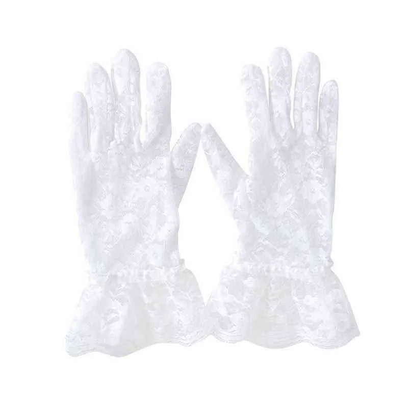 New Party Sexy Dressy Gloves Women High Quality Lace Gloves Paragraph Wedding Gloves Mittens Accessories Full Finger Girls