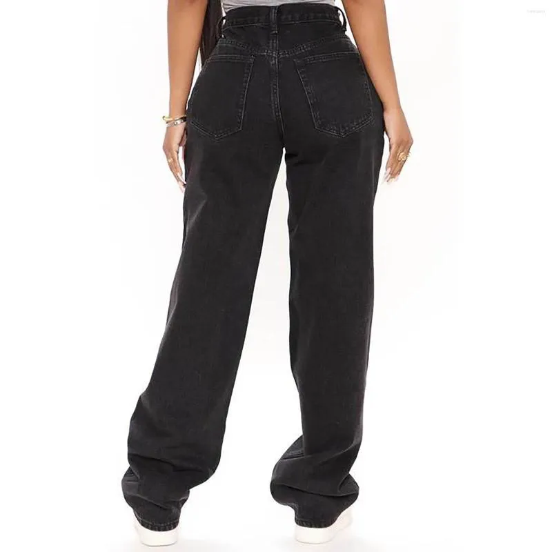 Womens Jeans Pants Loose High Waisted Button Down Cargo For Women Trousers  Wide Leg Waist Plus Size From Berengaria, $24.5