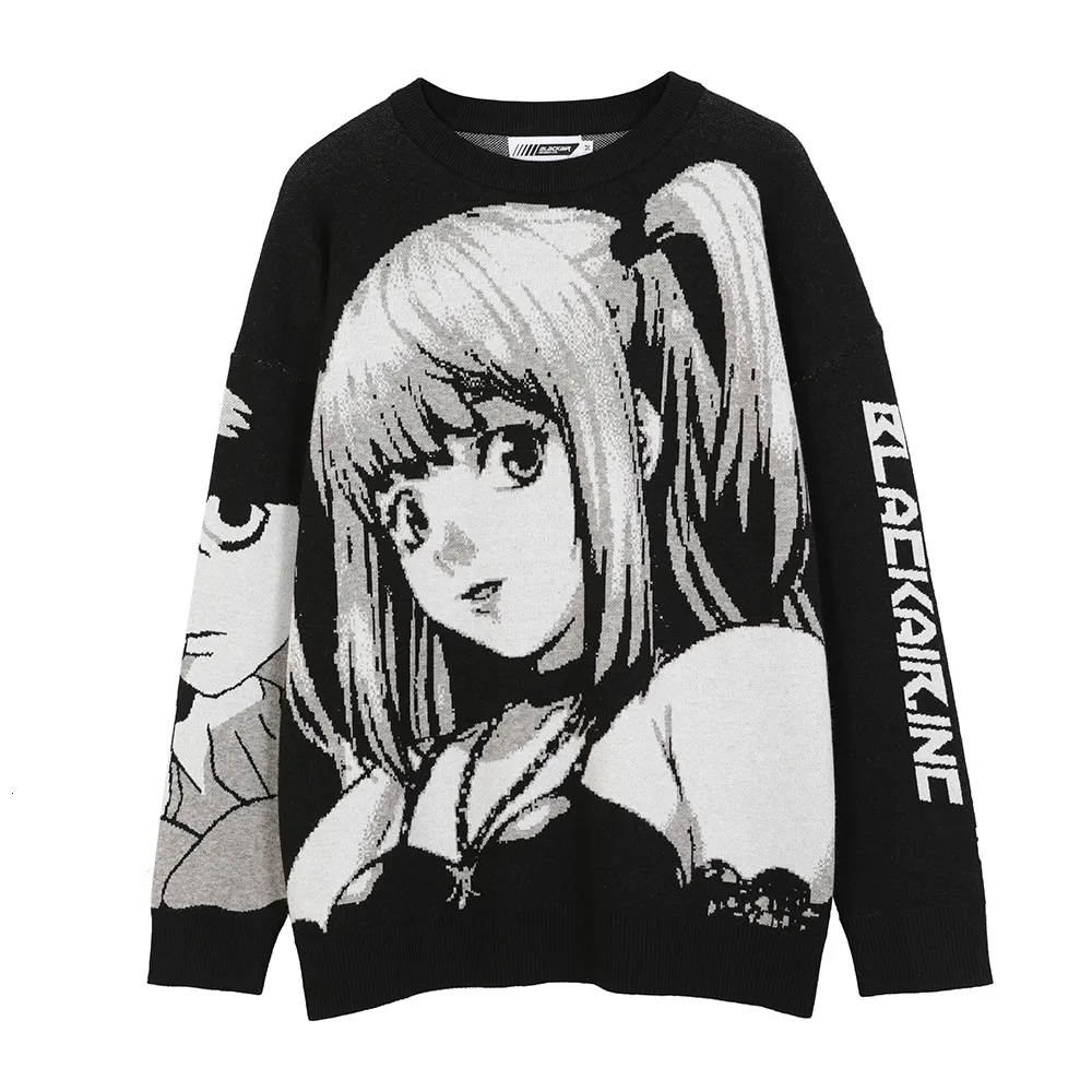 Pulls pour hommes Anime Kawaii Hiver Hommes Vêtements Gothiques Goth Homme Pull Dessin Animé pour Hommes Hauts pour Femmes Sweat Japonais Homme Streetwear Harajuku 230821