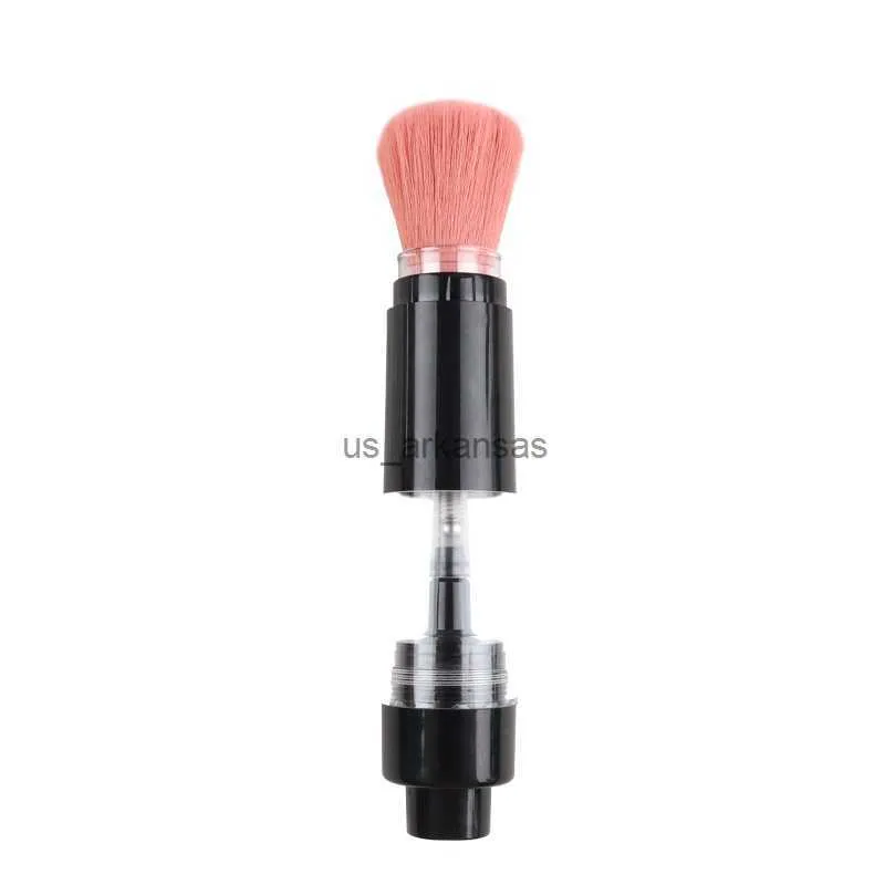 Makeup Brushes Refillable Powder Brush Makeup Artificial Fiber Cosmetic Powder Brushes Foundation Blush Tool Stor Dispenser Tät mjuk borst HKD230821