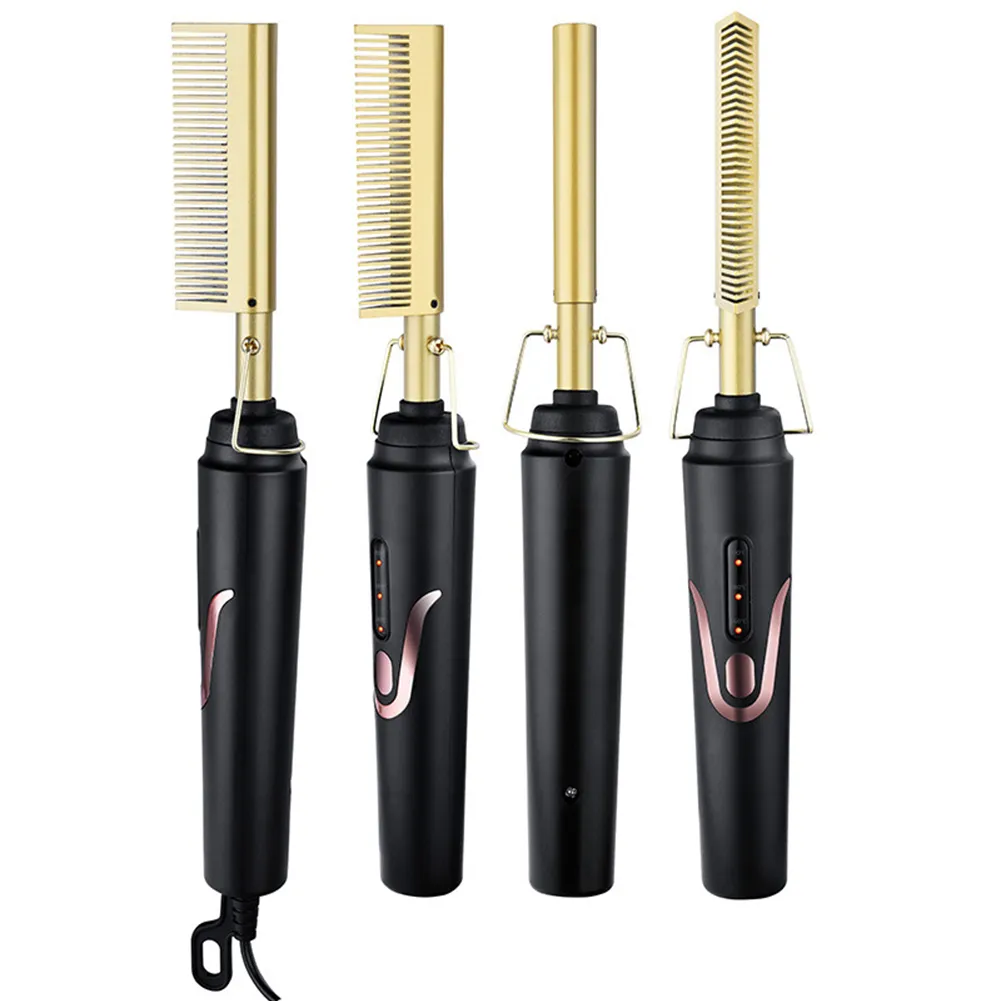 컬링 아이언 2 in 1 COMBRINGNERE ELECTH HAIR CURLER 습식 건식 사용 230821에 대한 평평한 가열