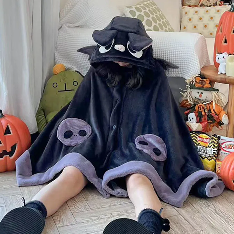 Kawaii Cartoon Bat Y2K Plush Hooded Fleece Blanket Anime Cloak Costume For  Adults, Women, And Winter Ponchos With Hooded Cape Perfect For Halloween  And Halloween 230818 From Diao10, $25.22