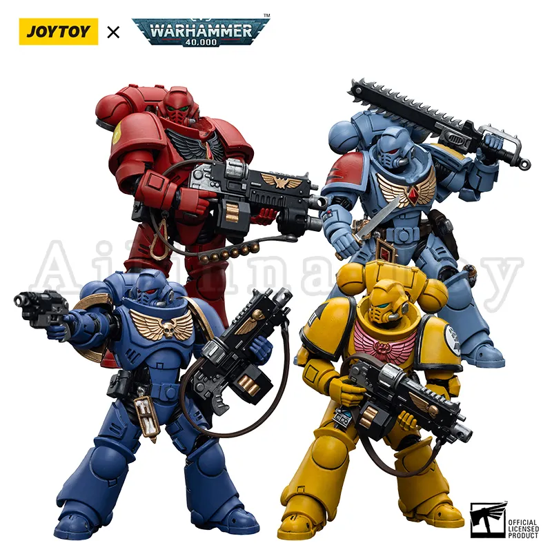 Military Figures JOYTOY 1/18 Action Figure 4PCS/SET 40K Intercessors Set Anime Military Model 230818