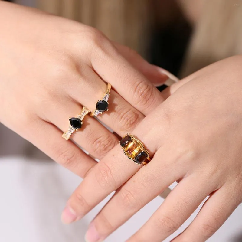 Silver rings with stones deals