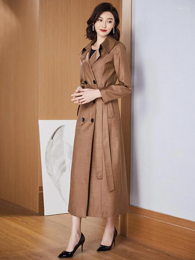 Knee length trench coat best sale womens