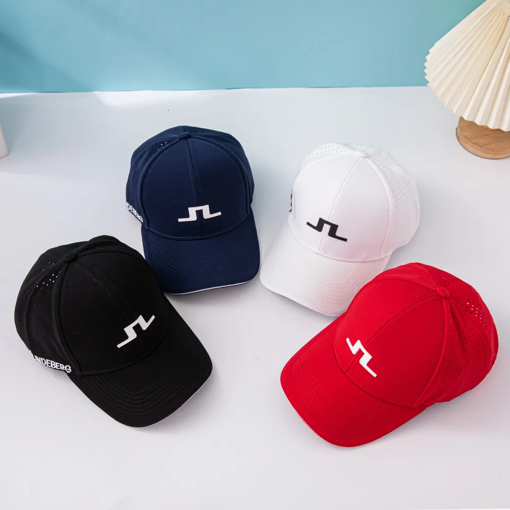 Snapbacks j Lindeberg moda oddychająca czapki golfowe na świeżym powietrzu dla mężczyzn 230818