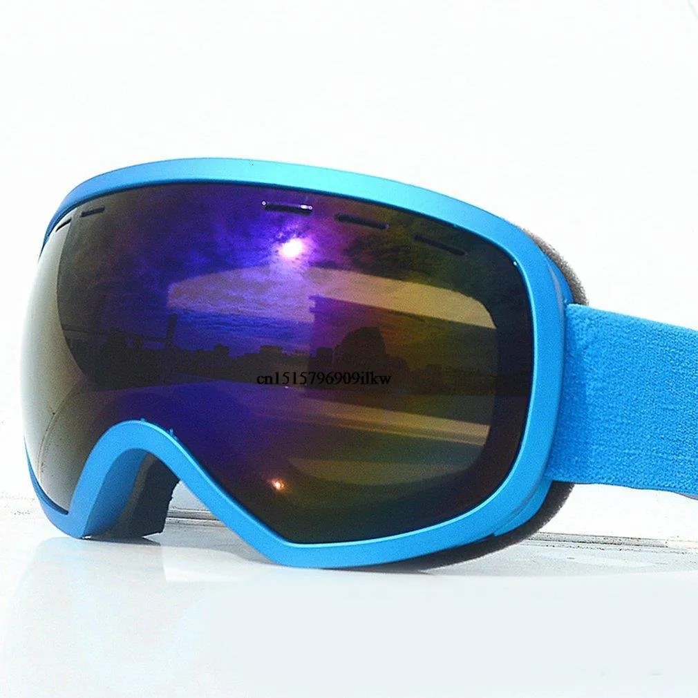 Lunettes de ski UV400 Anti-buée Double Couches Grand Masque Lunettes Ski Neige Snowboard pour Hommes et Femmes Lunettes 230821