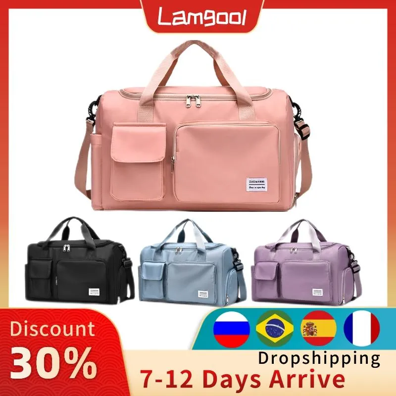 Bolsa de bolsas Bolsa Bolsa Bolsa Mulheres Bolsa de ombro de Grande Capacidade ao ar livre Nylon Sports Sport Gym Bag feminino Bolsa Hot Bag Hot