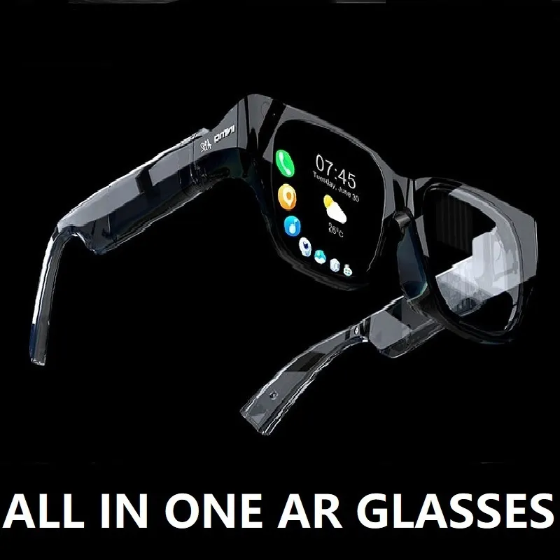 VRAR Accessorise INMO AR Bluetooth All In One Glasses 3D HD Cinema Smart Polarized Wireless Projection Sunglasses Steam VR Games Sun Glass 230818