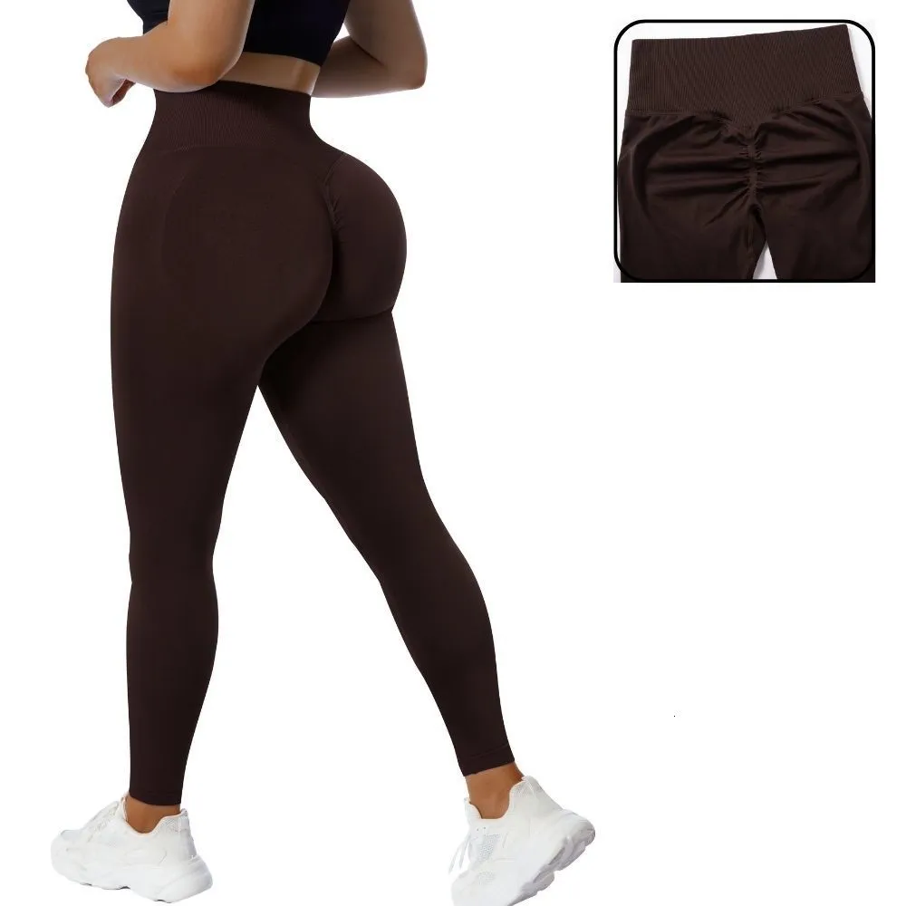 25 Ribbed No Camel Toe Yoga Pants Sport Leggings Women High Waist Hip Lift  Tummy Control Fitness Gym Workout Tight Pocket Pants - AliExpress