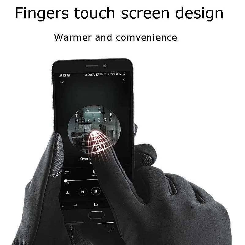 nplaseta 2 Paia Guanti Invernali Uomo Donna, Guanti Touch