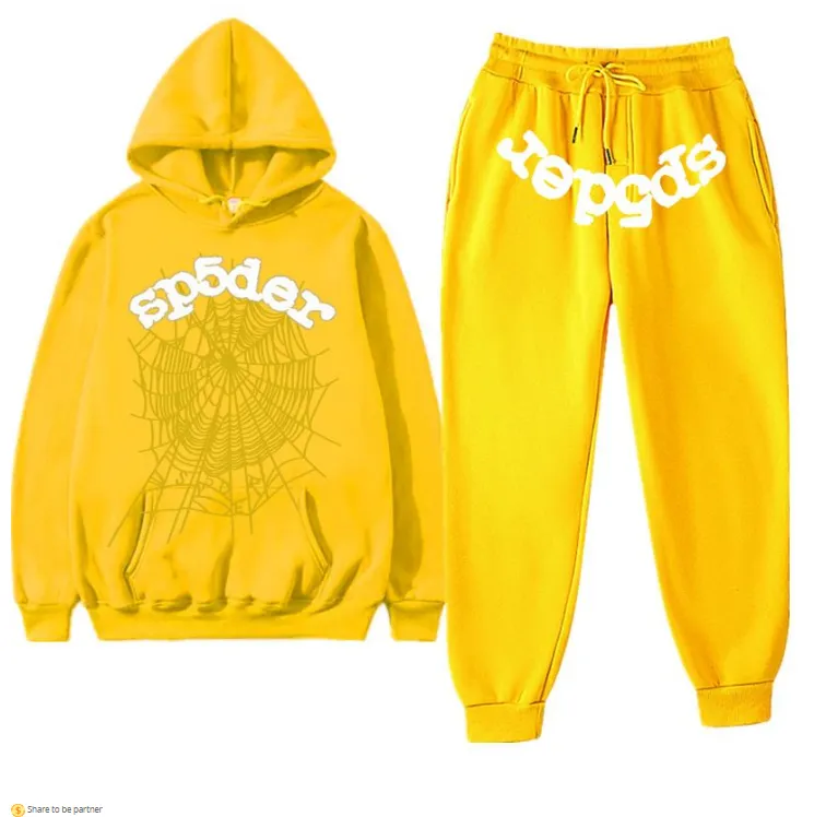 DHgate Spider Trapstar Track Suits Hoodie Designer Mens Sp5der Sweatshirt Man Young Thug 555555 Two piece with Womens Spiders Tracksuit 7lrr Apparel