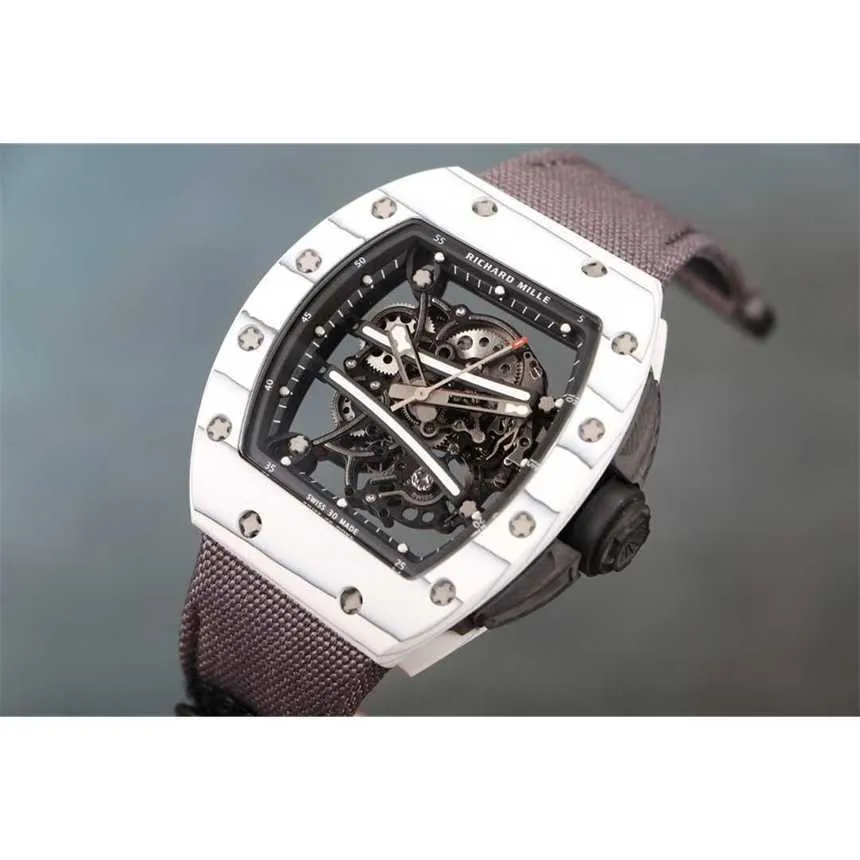 RM06101 Superclone Flywheel Luxury Mens Mechanics Bekijk Richa Milles PolsWatch Wine Barrel RM6101 Automatische mechanische Fine Steel Case Tape Men WA Vvys 4 JZIH FGE