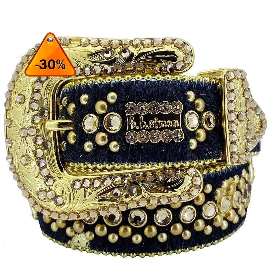 12022 Designer Ceinture Bb Simon Ceintures pour Hommes Femmes Ceinture en diamant brillant Static Gold cintura uomo boosluxurygoodsz