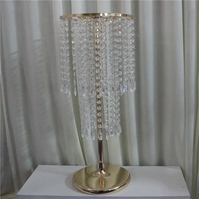 60cm Tall Wedding flower stand crystal Road lead wedding Props pedestal wedding column home party dinning talble decor1973124