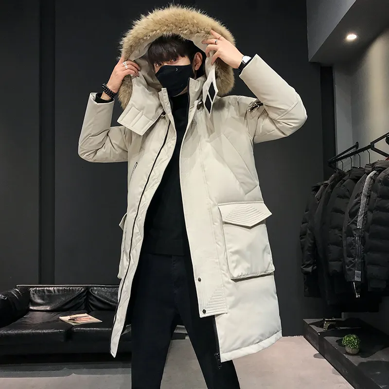 Long white jacket mens top