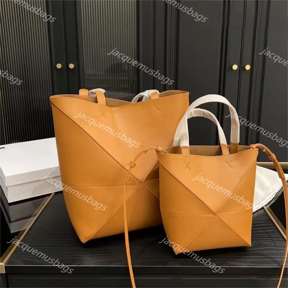 Puzzles Fold Tote Bag Designer Tote Beach Tote Bag Voyage Sac à main Casual Real Leather Tote Shoulder Beach Fashion Bag 5A Qualité 39cm ou 25cm