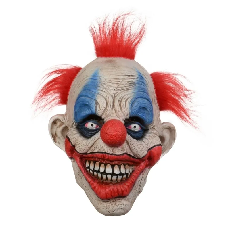 Maski imprezowe okropne realistyczne przerażające maskę klauna na festiwal Halloween imprezę twarz maska ​​x3UC 230820