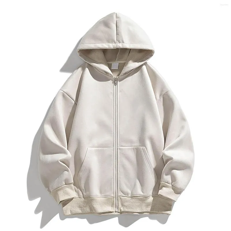Oversized Thick Zip Up Hoodie With Zipper Long Sleeve Sweatshirt