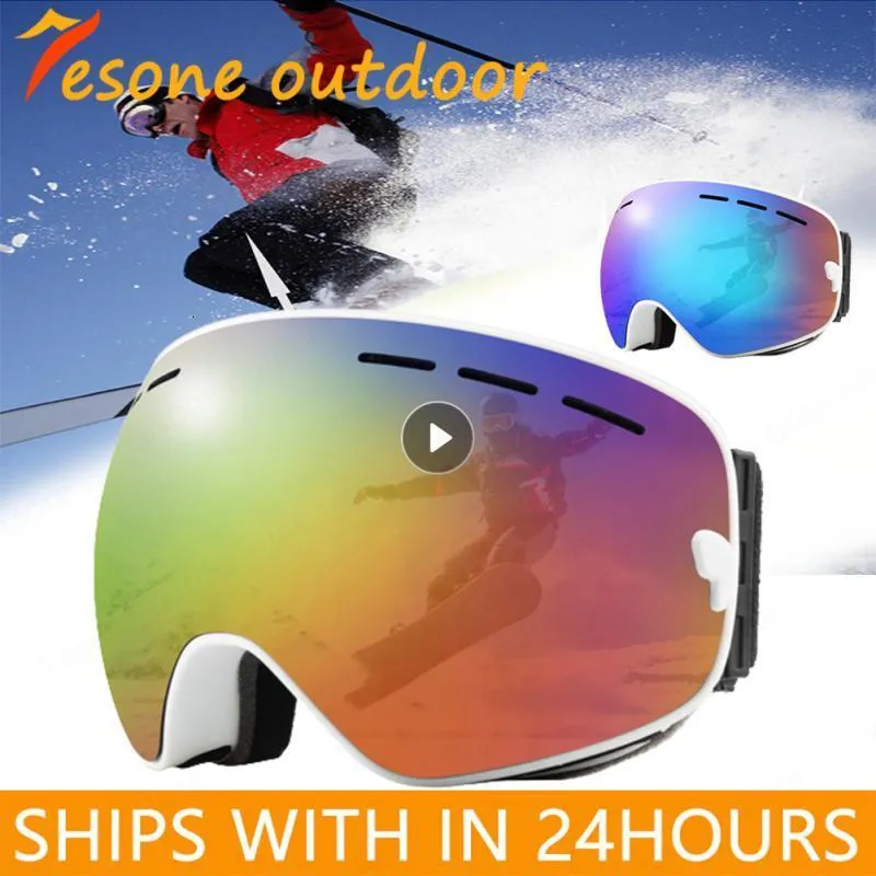 Lunettes de ski sports de neige d'hiver avec protection anti-buée anti-uv pour hommes femmes jeunes verres interchangeables premium 230821