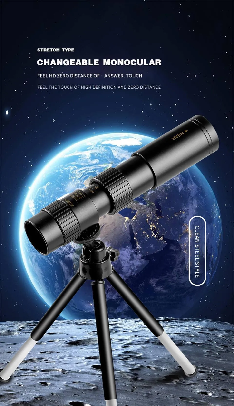 Binoculares de alta definición 120X80 de largo alcance zoom telescopio para  caza