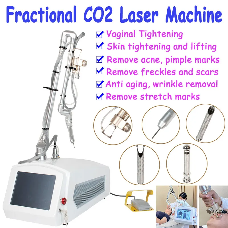 Lasers CO2 Remova sardas de sardas de pele Remoção de cicatriz de aperto vaginal Remova a máquina fracionária da máquina fracionária