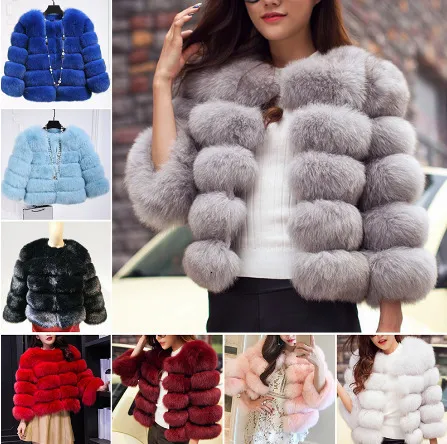 Kadın Ceketleri M3XL Vink Kürk Mağaza Sonbahar Kış Kış Kabarık Siyah Sahte Kadınlar Zarif Kalın Sıcak Fut 2023 Tops 230821