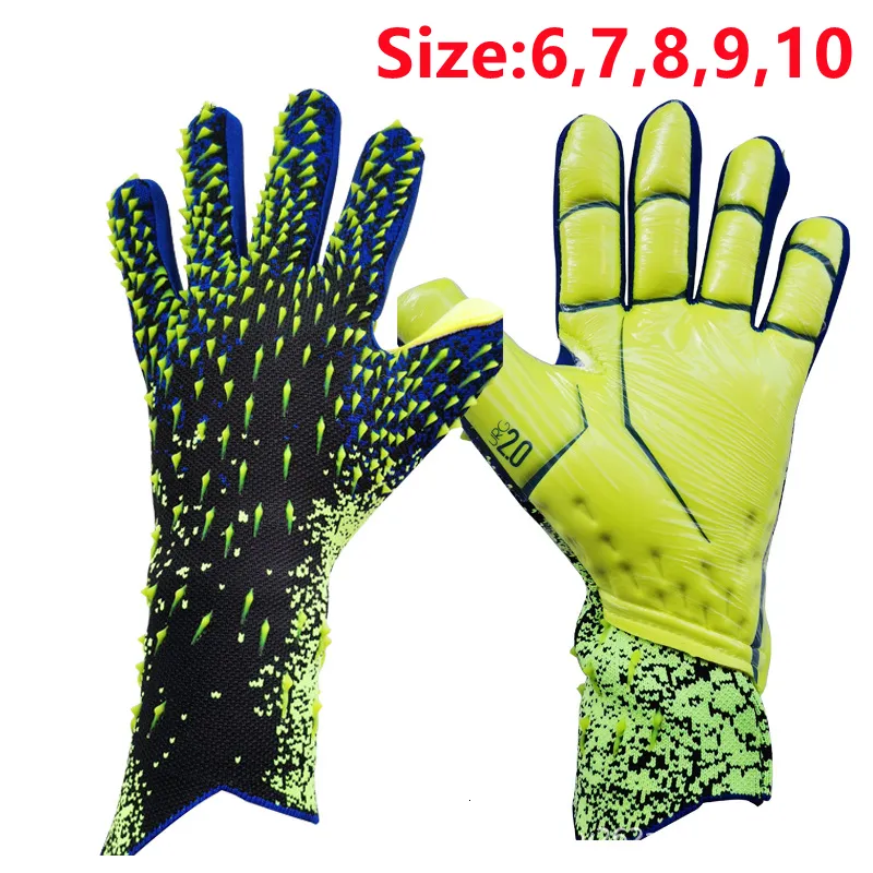 Mihauuke Gants De Gardien De But Football - Protection Doigts Latex Antidérapant, Respirants - Enfant & Adulte Taille 6 à 10